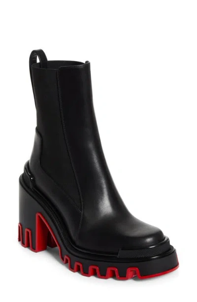 Christian Louboutin Marchacroche Dune Platform Chelsea Boot In Black