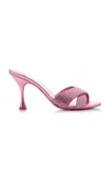 Christian Louboutin Mariza Is Back 85mm Crystal-embellished Suede Pumps In Pink