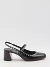 Christian Louboutin Mid Heel Pumps Studded Embellishments In Black