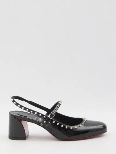 Christian Louboutin Mary Jane Janispikes In Black