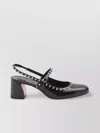 Christian Louboutin Mid Heel Pumps Studded Embellishments In Black