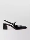 Christian Louboutin Mid Heel Pumps Studded Embellishments In Black