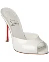Christian Louboutin Me Dolly Patent Red Sole Sandals In White