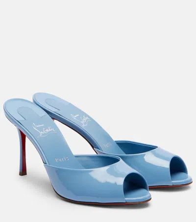 Christian Louboutin Me Dolly 85 Patent Leather Mules In Multi