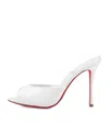 Christian Louboutin Me Dolly Bianco Patent Leather Mules 100