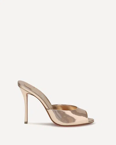 Christian Louboutin Me Dolly Leather Mules In Neutral
