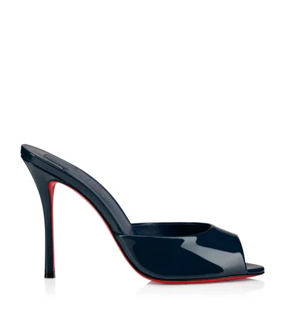 Christian Louboutin 100mm Me Dolly Patent Red Sole Sandals In Multi