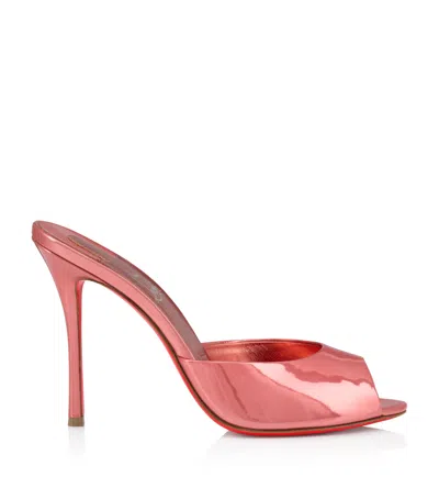 Christian Louboutin Me Dolly Patent Leather Mules 100 In Pink