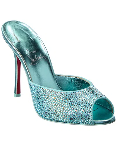CHRISTIAN LOUBOUTIN CHRISTIAN LOUBOUTIN ME DOLLY STRASS 100 SUEDE & LEATHER SANDAL