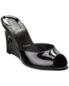 Christian Louboutin Me Dolly 85mm Patent Leather Wedge Pumps In Black
