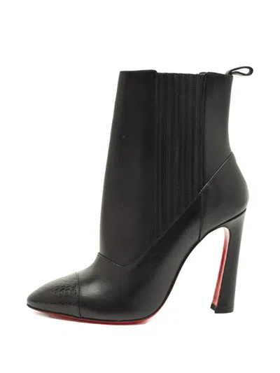 Pre-owned Christian Louboutin Me In The 90s Ankle Boots In Black