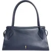 Christian Louboutin Medium Baguette Leather Shoulder Bag In Blue