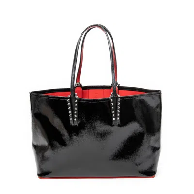 Christian Louboutin Cabata Leather Tote Bag In Black