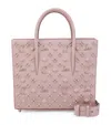 Christian Louboutin Womens Vintage Rose Paloma S Medium Loubinthesky Leather Tote Bag In Red