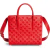 Christian Louboutin Medium Paloma Studded Leather Satchel In R297 Loubi/loubi