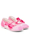 Christian Louboutin Ballerinas Melodie Strass In Pink
