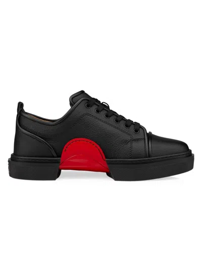 Christian Louboutin Men's Adolon Junior Sneakers In Black