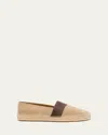 Christian Louboutin Men's Alfarica Reversed Nubuck Leather Red-sole Espadrilles