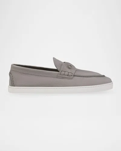 Christian Louboutin Chambeliboat Full-grain Nubuck Loafers In Multi