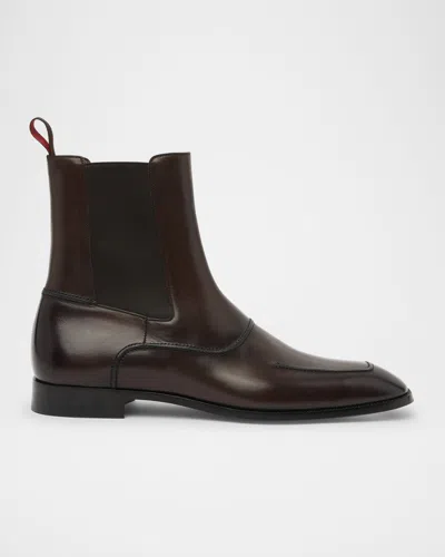 Christian Louboutin Men & Apos;s Serchelsea Leather Boots In Brown