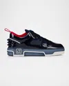 Christian Louboutin Men Astrocool Borchie Dietro Sneaker In Blue