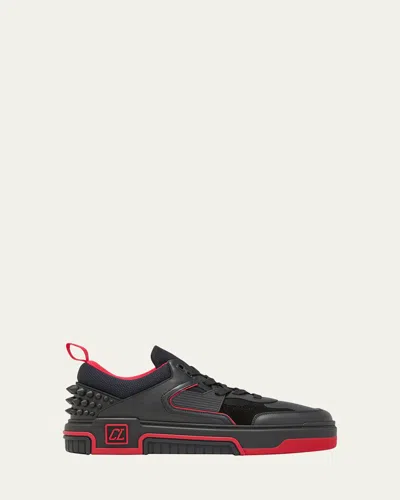 CHRISTIAN LOUBOUTIN MEN'S ASTROLOUBI CL MONOGRAM LOW-TOP SNEAKERS