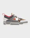 Christian Louboutin Astroloubi Sneakers In Grey Suede And Leather In Saharienne/smoke Grey