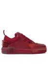 Christian Louboutin Sneakers Men Red In Burgundy