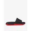 CHRISTIAN LOUBOUTIN CHRISTIAN LOUBOUTIN MEN'S BLACK TAKE IT EASY STUD-EMBELLISHED PVC SLIDES