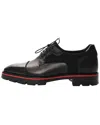 Christian Louboutin Men's Calfskin Leather Mika Sky Flat, Size 40.5 (authentic  Pre-loved) In Black