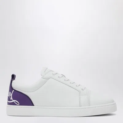 CHRISTIAN LOUBOUTIN MEN'S CALFSKIN LOW SNEAKER FUN LOUIS JUNIOR