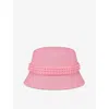 Christian Louboutin Mens Calipso Bobino Spike-embellished Canvas Bucket Hat In Calipso