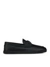 Christian Louboutin Chambeliboat Leather Slip-on Shoes In Black