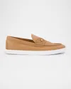 Christian Louboutin Chambeliboat Leather Loafers In Lionne