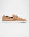 Christian Louboutin Reversed Nubuck Leather Loafers