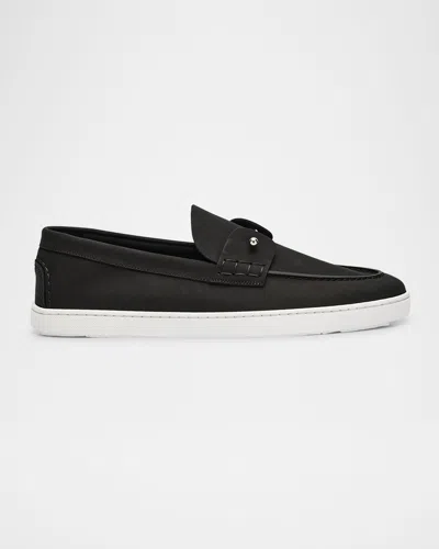 Christian Louboutin Men's Chambeliboat Nubuck Boat Shoes