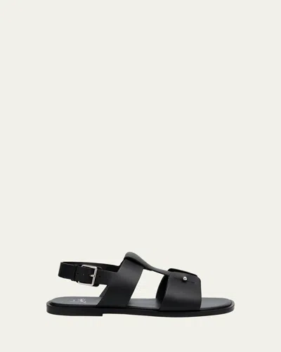 CHRISTIAN LOUBOUTIN MEN'S CHAMBELISS LEATHER SANDALS