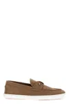 Christian Louboutin Varsiboat Flat Slippers In Cream