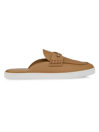 Christian Louboutin Chanme Slip-on Boat Shoes In Brown