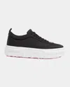 Christian Louboutin Mens Choukario Low-top Woven Trainers Black Eur 41.5 / 7.5 Uk In Black/white