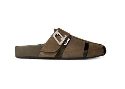 Pre-owned Christian Louboutin Men's  Abubizz Flat Sneakers In Sierra In Brown