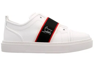 Pre-owned Christian Louboutin Men's  Adolescenza Sneaker Sneakers In White