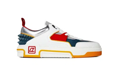 Pre-owned Christian Louboutin Men's  Astroloubi Flat Sneakers In Titan/supernova