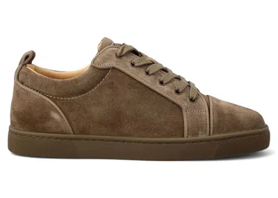 Pre-owned Christian Louboutin Men's  Louis Junior Orlato Flat Sneakers In Sierra
