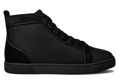 Pre-owned Christian Louboutin Men's  Louis Orlato Flat Sneakers In Black