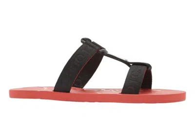 Pre-owned Christian Louboutin Men's  Surf Flat Sneakers In Black/loubi