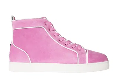 Pre-owned Christian Louboutin Men's  Varsilouis Flat Sneakers In Gummy