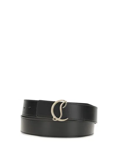 Christian Louboutin Men Cl Logo Belt In Black