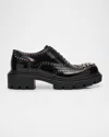Christian Louboutin Men's College Strass Embellished Leather Oxfords
