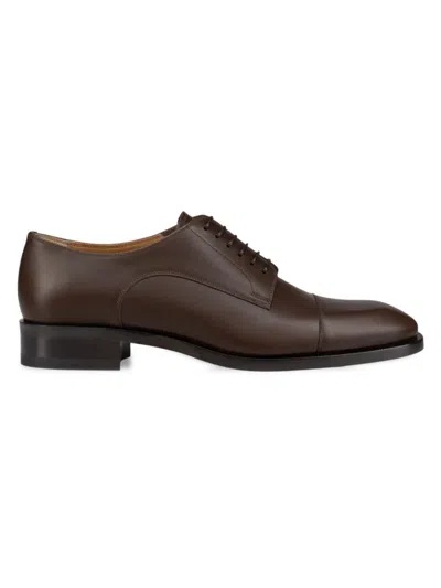 Christian Louboutin Men's Cortomale Derby Shoes In Brown